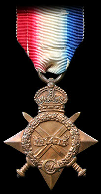 Cambridgeshire Regiment Great War Medals, 1914-15 Star