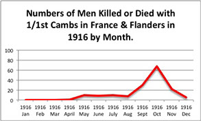 Casualty graph for 1916